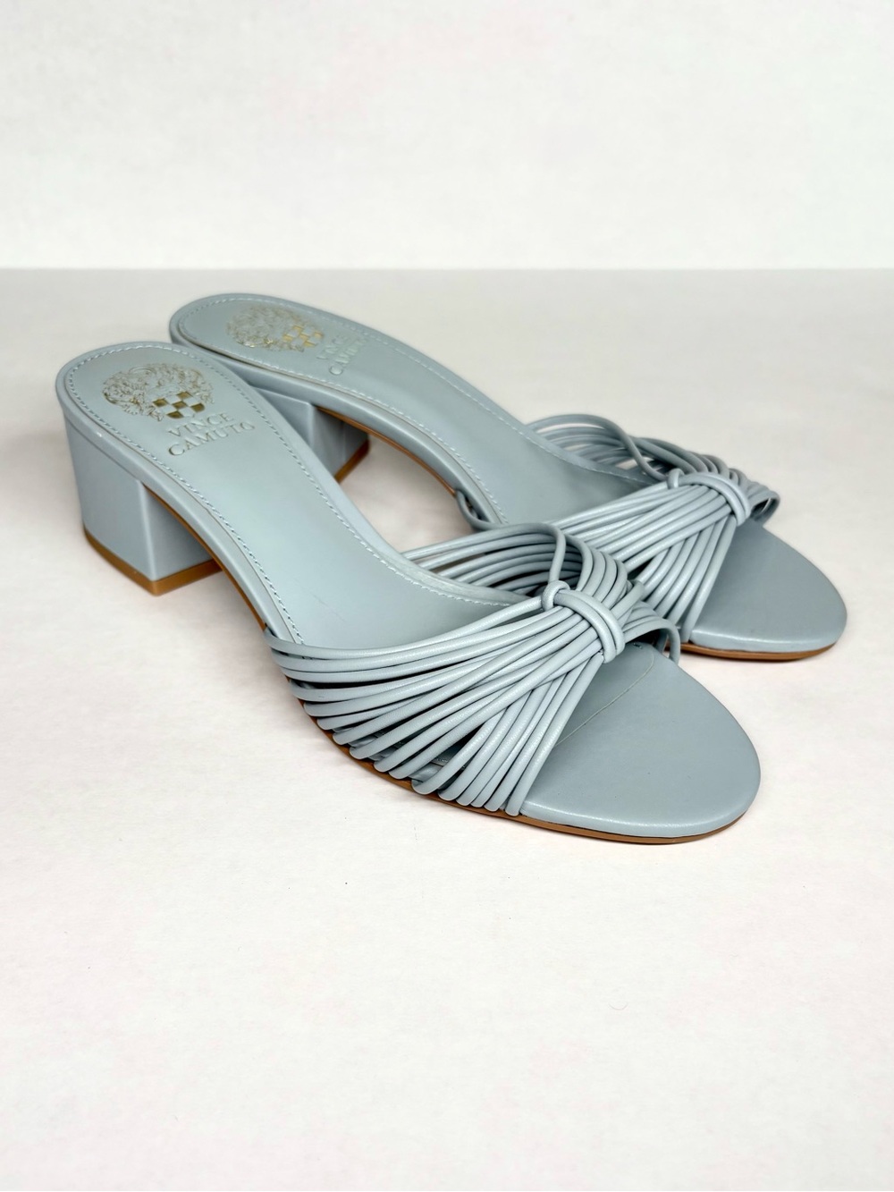 Vince Camuto Lendry Knotted Strap Heel Sandal US 7 Blue - Picture 3 of 11